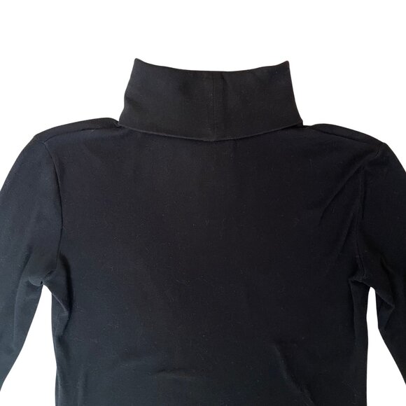 Long Sleeve Turtleneck Shirt • Black • US Small - Picture 3 of 13